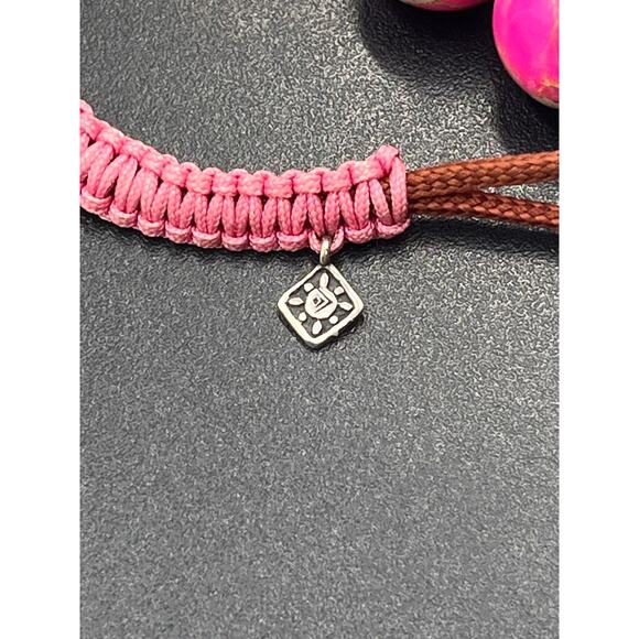 SILPADA 925 Sterling Silver Fuchsia Jasper "BEST TREND" Bracelet B2876 RETIRED - Picture 5 of 7